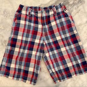 Izod Plaid Shorts Size 7